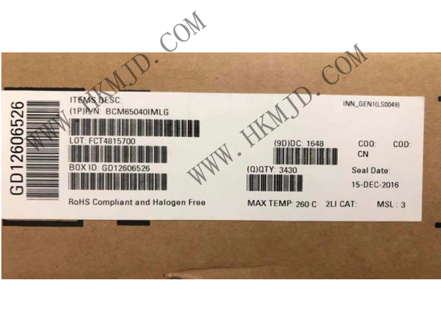 BROADCOM BCM65040 BCM65040IMLG 接口 - 驅(qū)動器，接收器，收發(fā)器