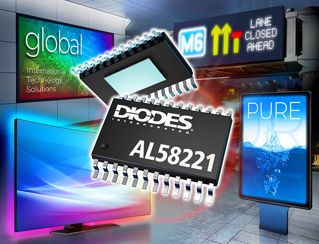 Diodes 推出新款 12 通道恒定電流 LED 驅動器 AL58221